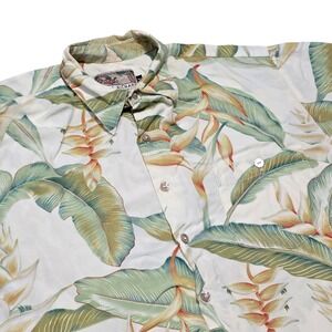 Tori Richard Floral‎ Hawaiian Shirt Tropical Resort Wear Button Up, Men's Size M